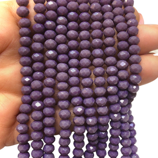 Çin Kristali 6mm - 6119 Opak Mor