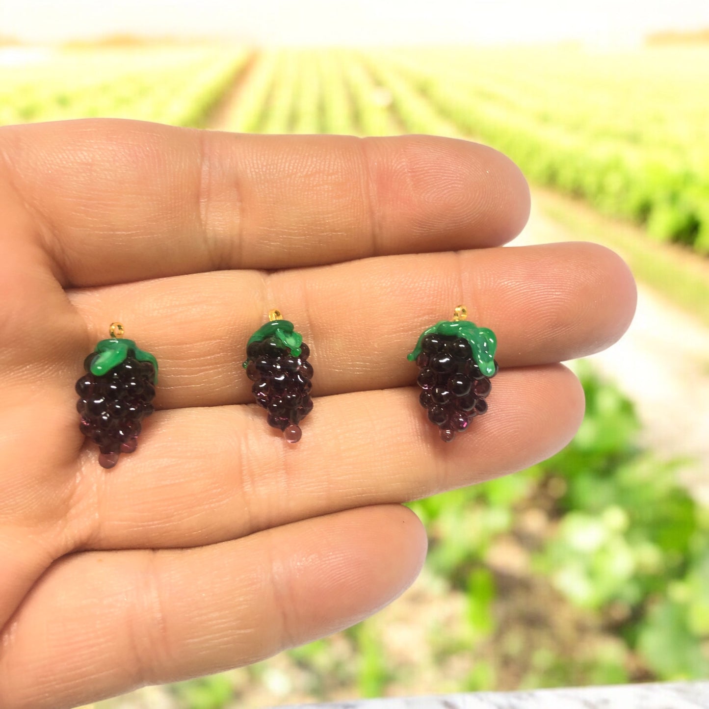 Murano Cam Üzüm - Mor