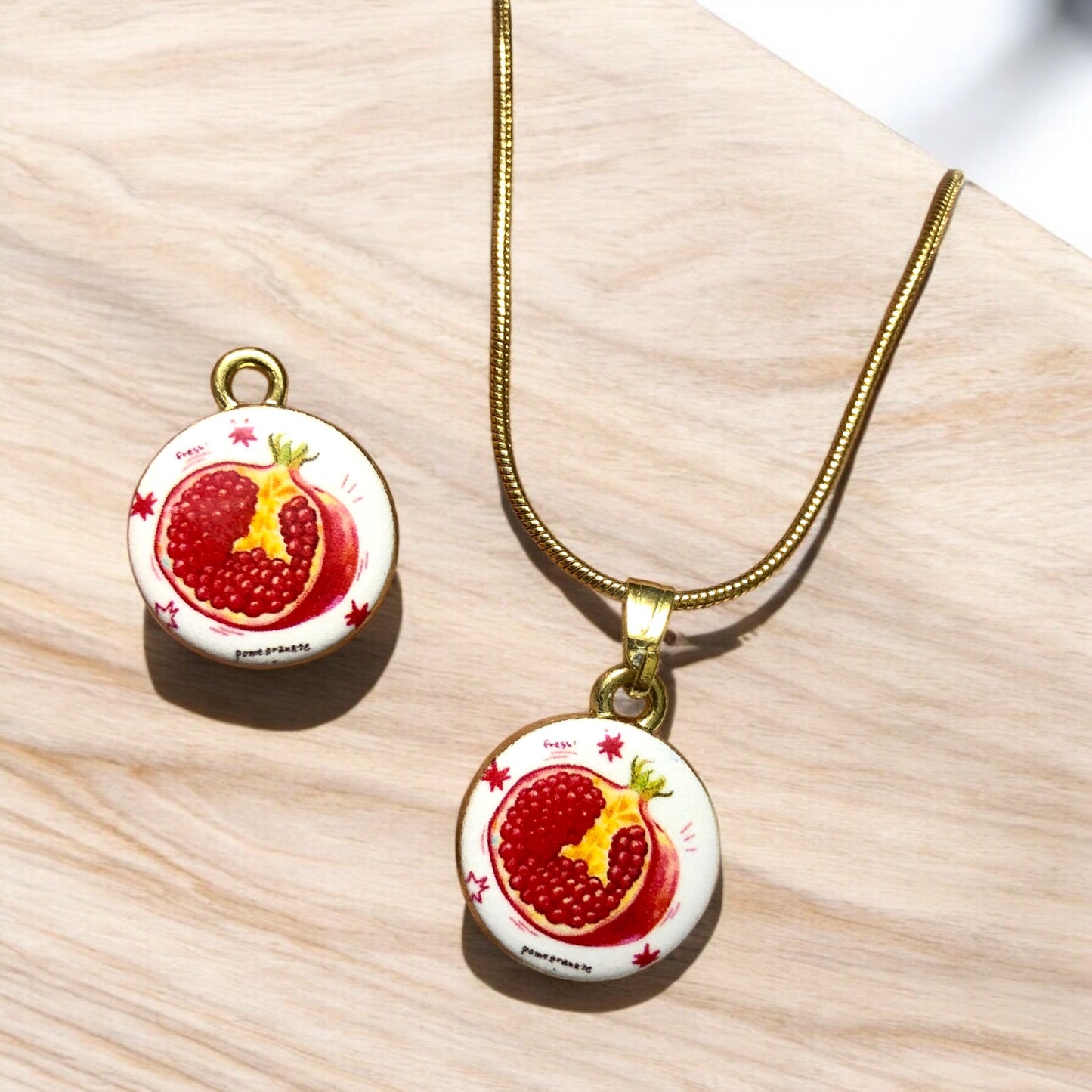 Gold Plated Zircon Stone T Lock -1