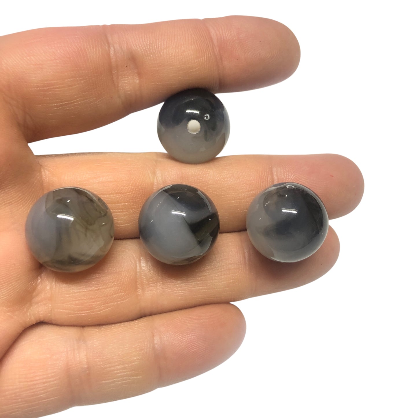 A Kalite Akrilik 18mm Top- Ebruli Gri