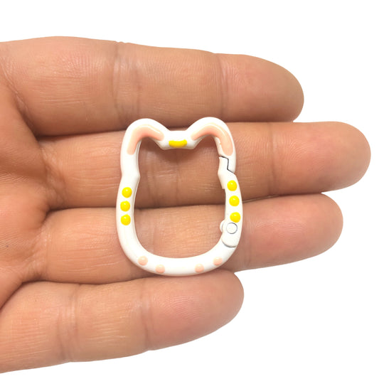 Mineli Kedi Anahtarlık Aparatı -1 -Beyaz