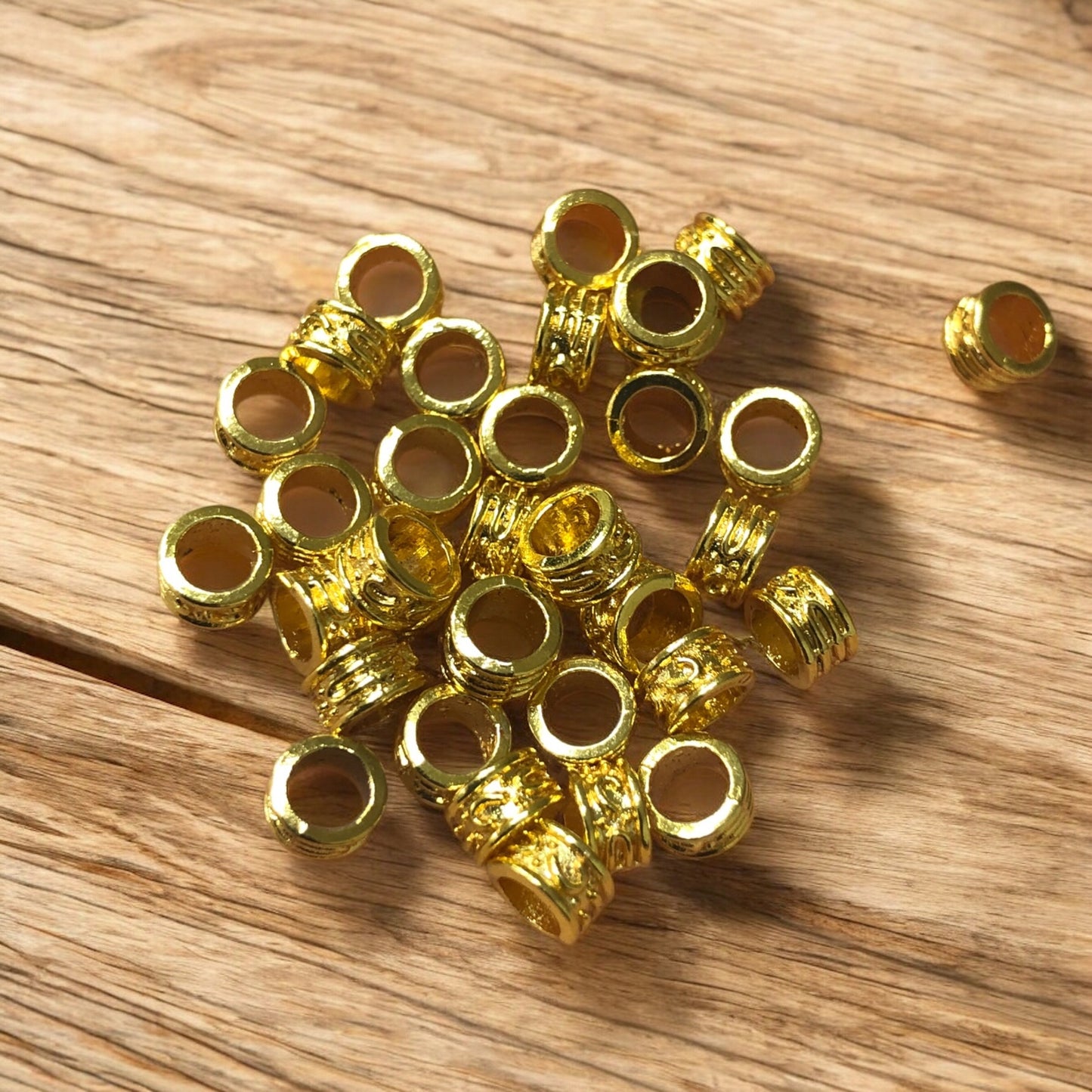 Altın Kaplama Rondel Ara Aparat - 5x3mm