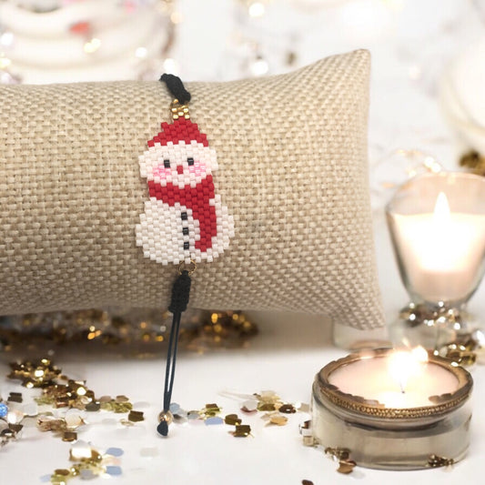 Kardan Adam  Miyuki  Hazır Bileklik (Siyah)