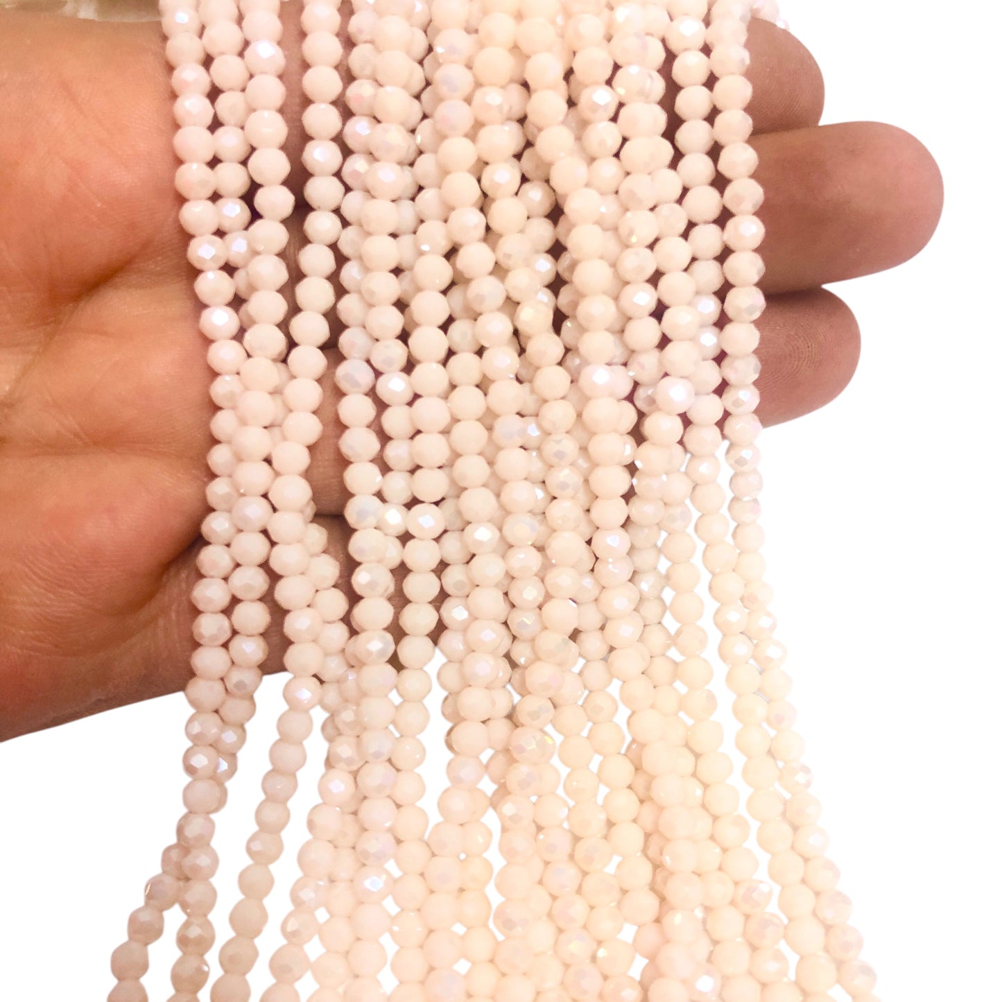 Kristal Boncuk, Çin Kristali-4mm - 56 - Pudra