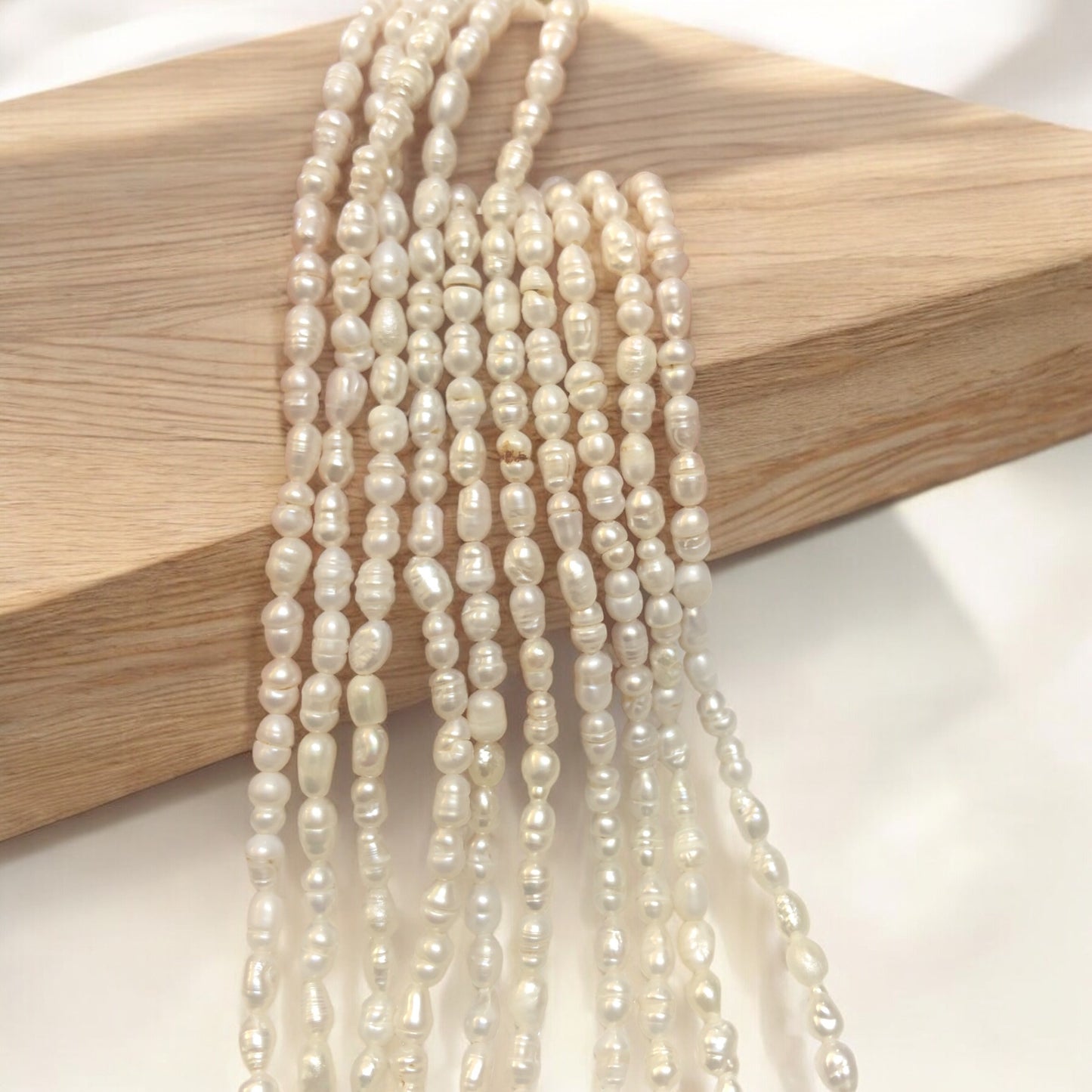 3x5mm Küçük Arpa Doğal İnci