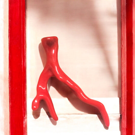 Akrilik Büyük Dal Mercan -Kırmızı