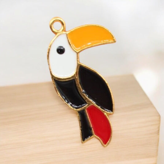 Altın Kaplama Mineli Tukan Kuşu- Siyah