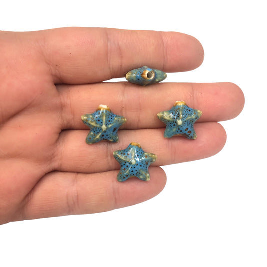 Seramik Yıldız  Orta Boy  - Turkuaz