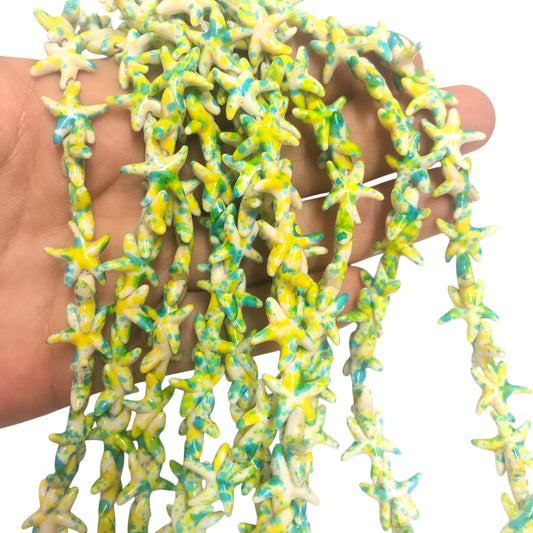 Havlit Deniz Yıldızı - Yeşil & Sarı Mix