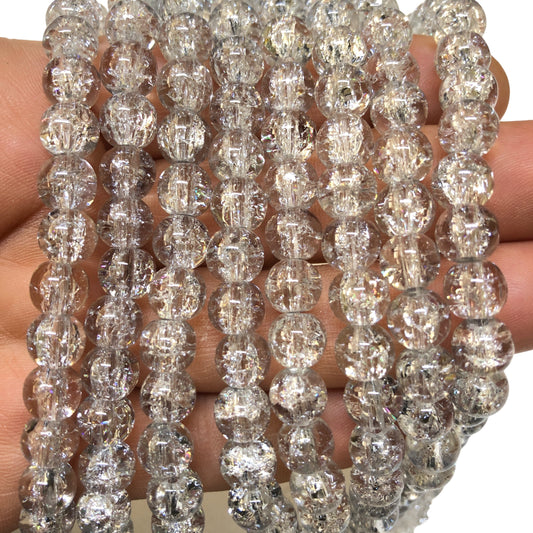 8mm Cam Boncuk -094 (Gri)