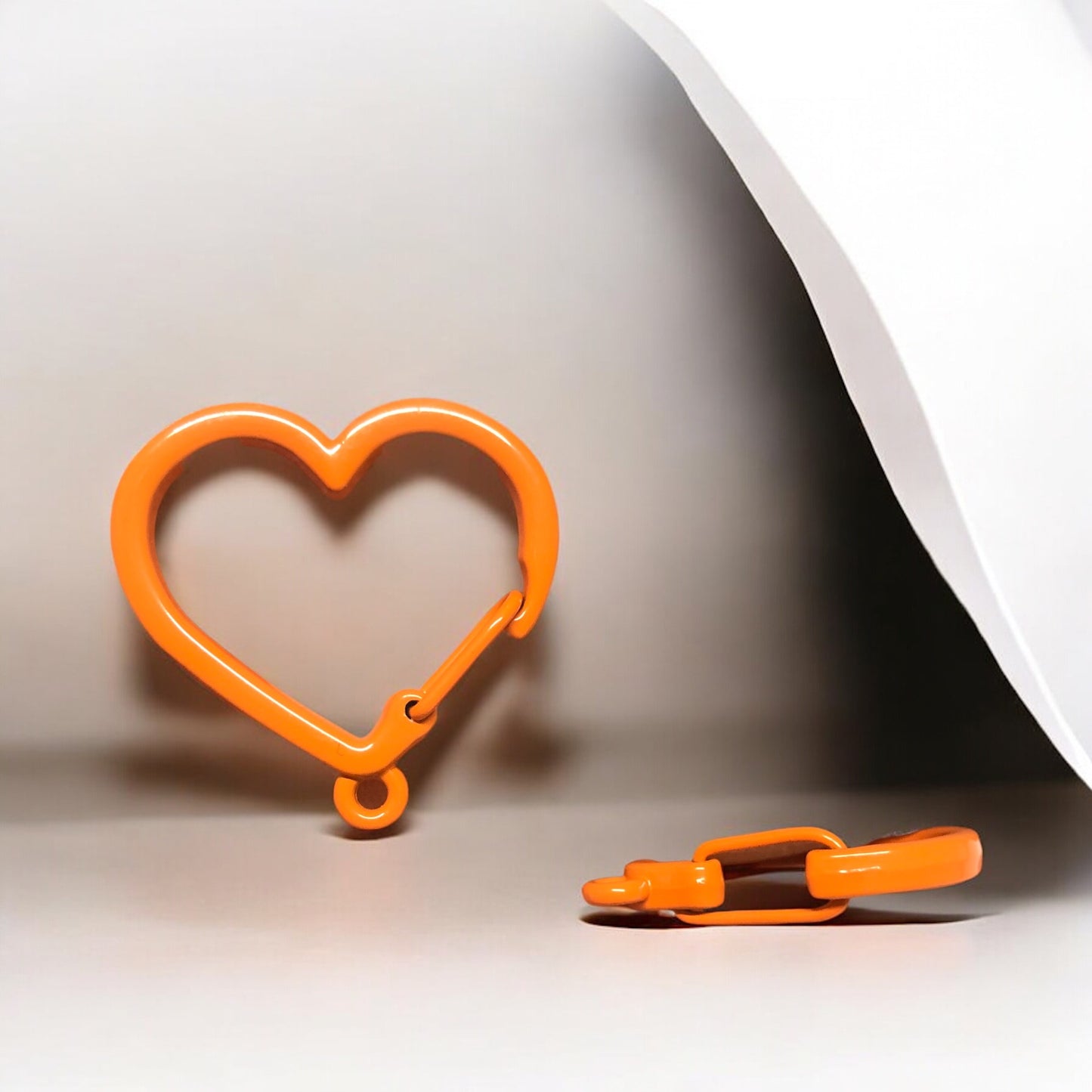 Mineli Kalp Anahtarlık Aparatı - Turuncu