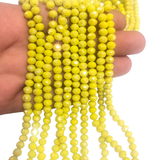 Çin Kristali 6mm - 6094 janjan Limon Sarı