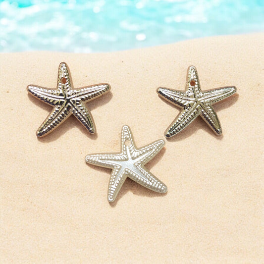 Akrilik Gümüş Yaldızlı  Sallantı   Deniz Yıldızı