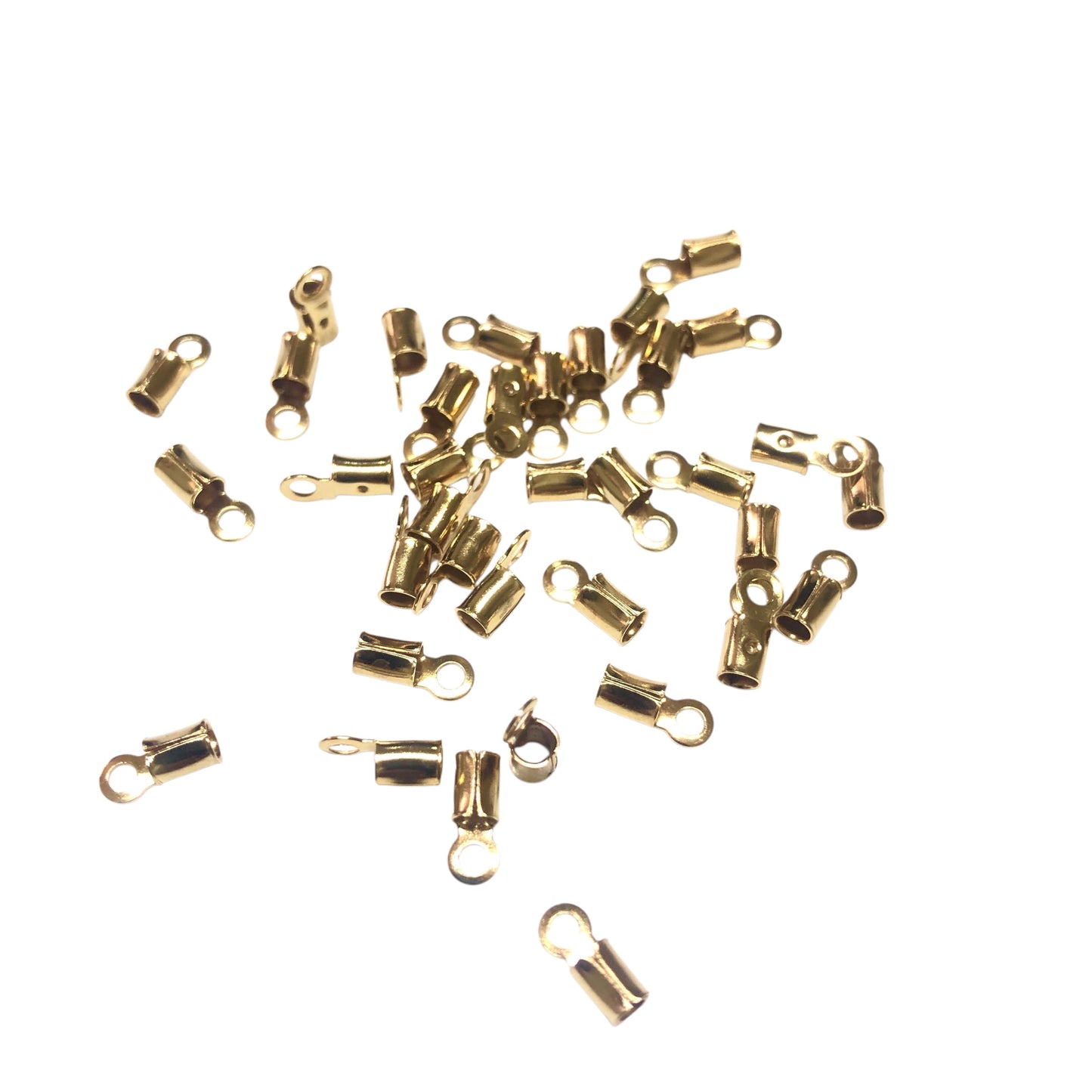 Altın Kaplama Yuvarlak Açık Deri Sıkma (2 mm)