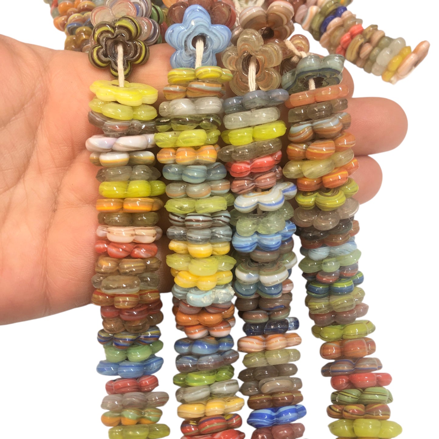 Flower Glass Hearth Bead Marbling