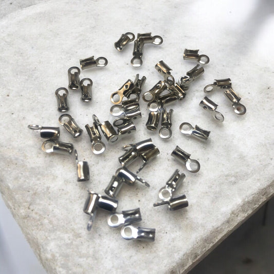 Free Nikel (Gümüş Rengi) Yuvarlak Açık Deri Sıkma (1,5mm)