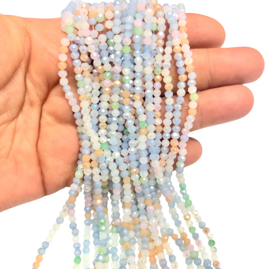 Kristal Boncuk, Mix Çin Kristali-3mm-83