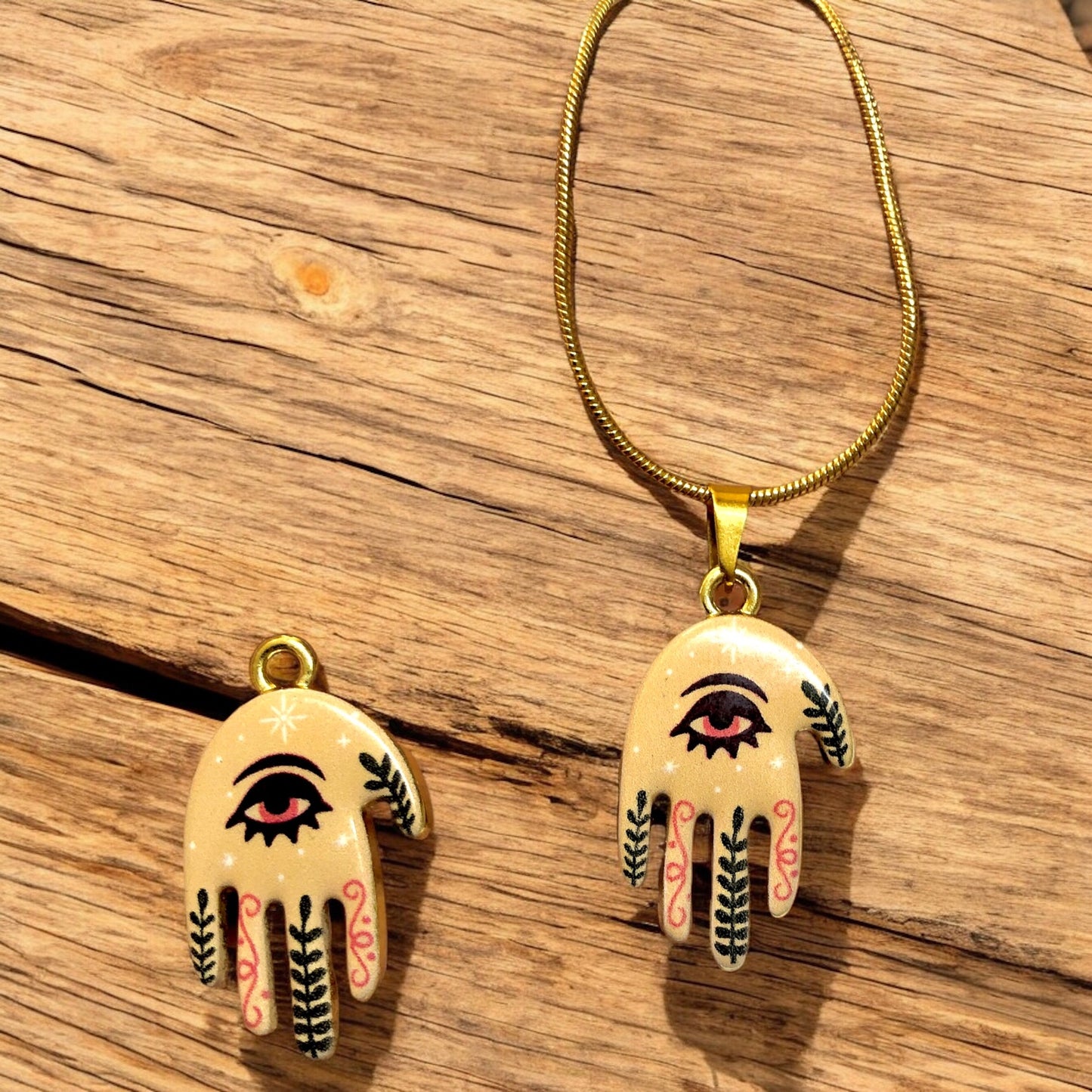 Gold Plated Zircon Stone T Lock -1
