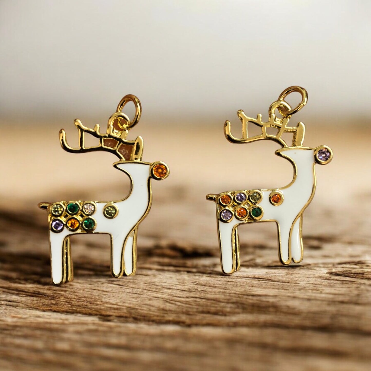 Vergoldeter Emaille-Erdbeer-Schüttelaufsatz – Neongrün