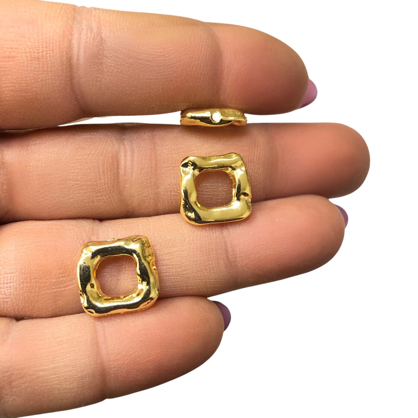 Shiny Gold Plated Circle Spacer