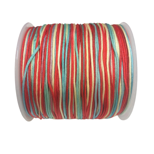 Paraşüt İpi-0.8mm-24- Ebruli Kırmızı Soft