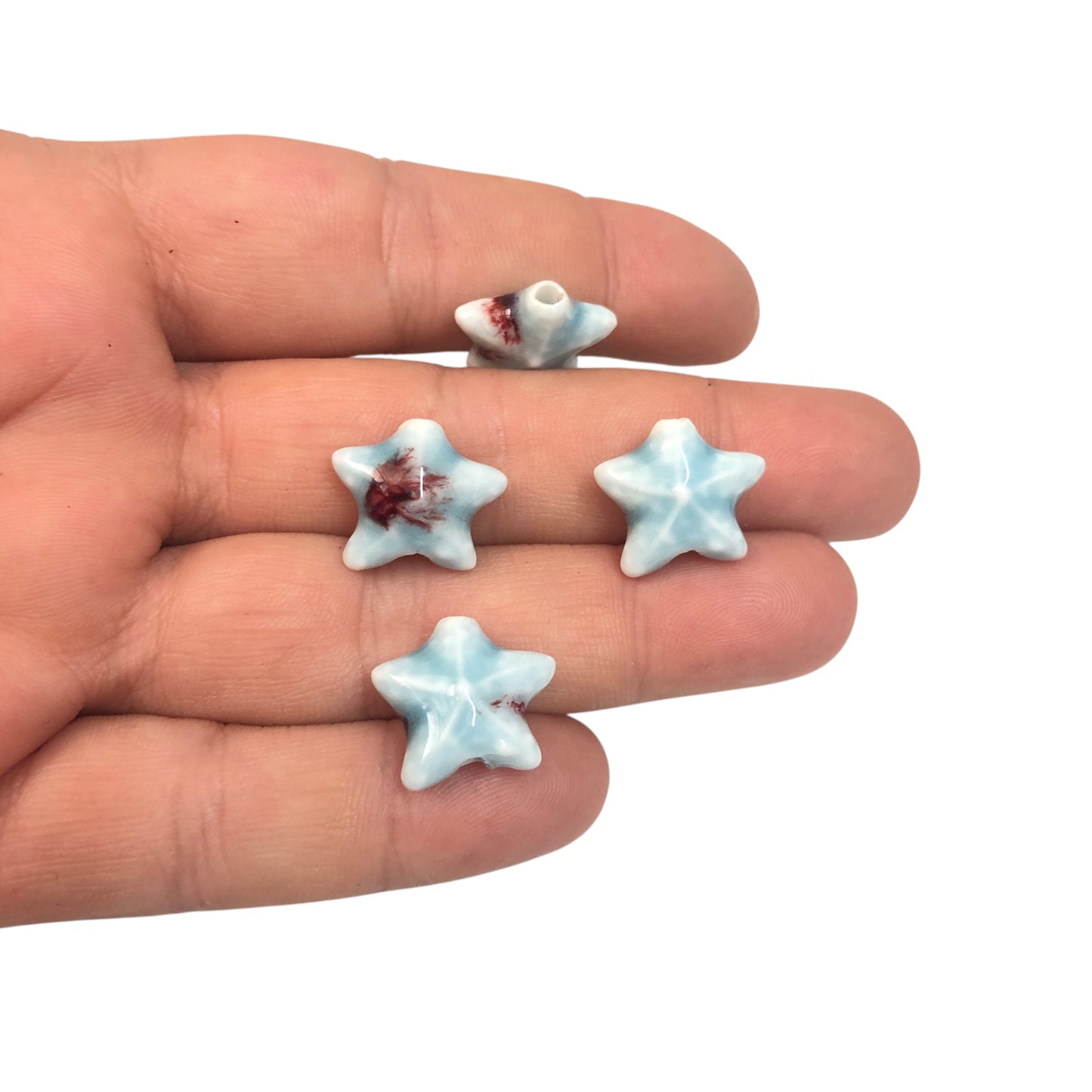 Seramik Yıldız  Orta Boy  - Mavi