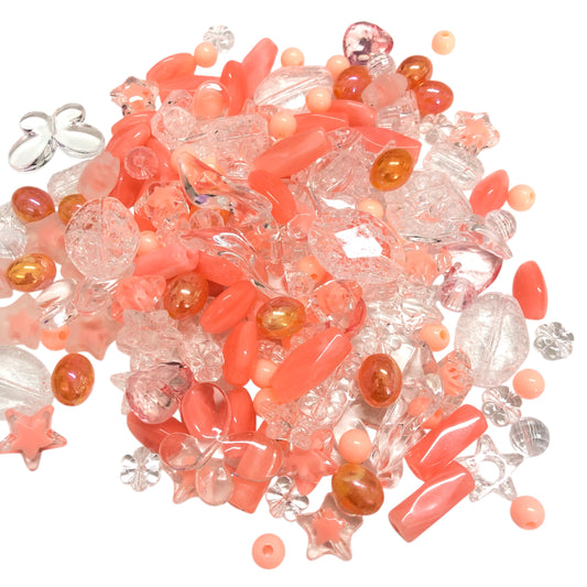 Akrilik Boncuk- Karışık Renkli  Yavruağzı