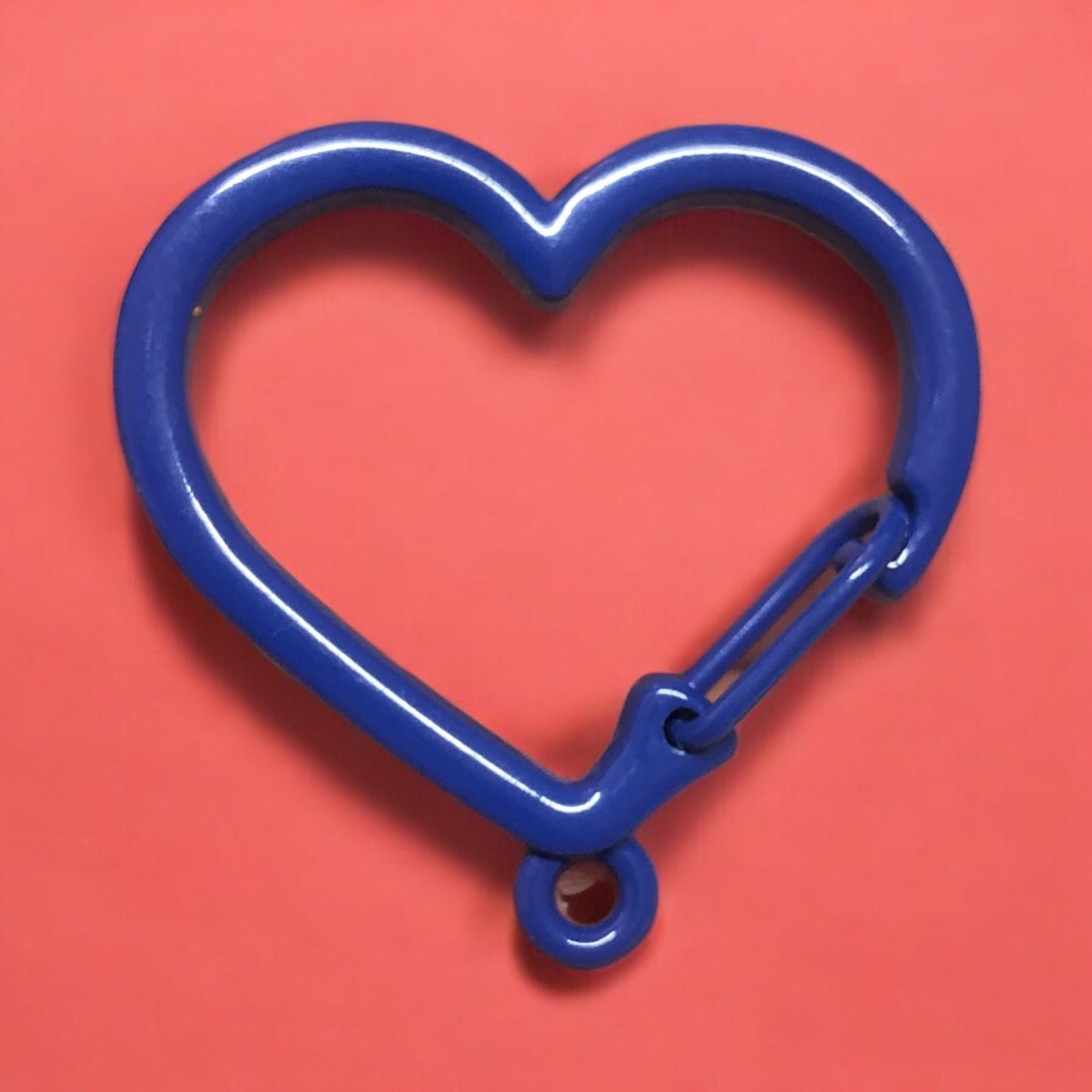 Mineli Kalp Anahtarlık Aparatı - Saks Mavi