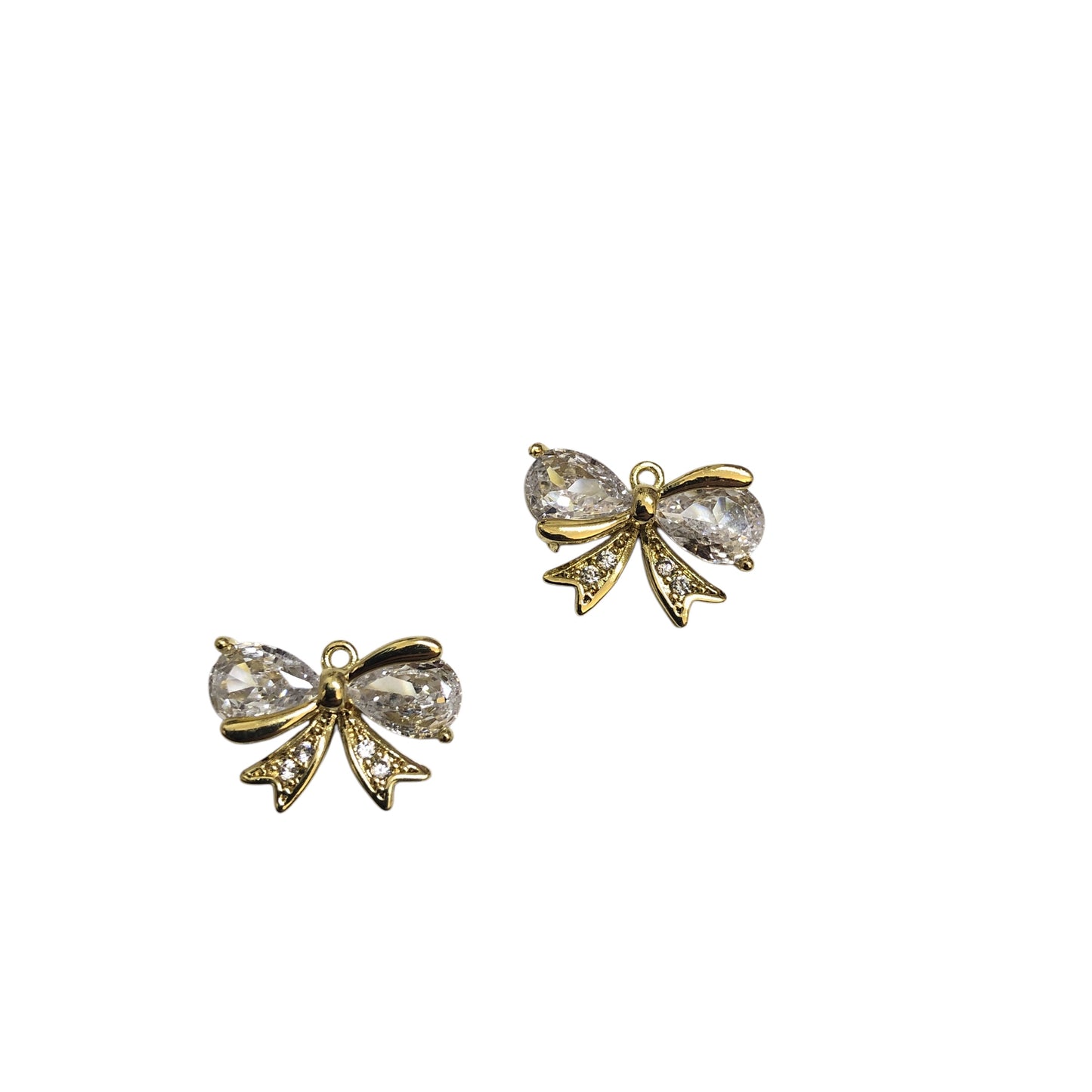 Gold Plated Enamel Strawberry Shaking Attachment - Neon Green