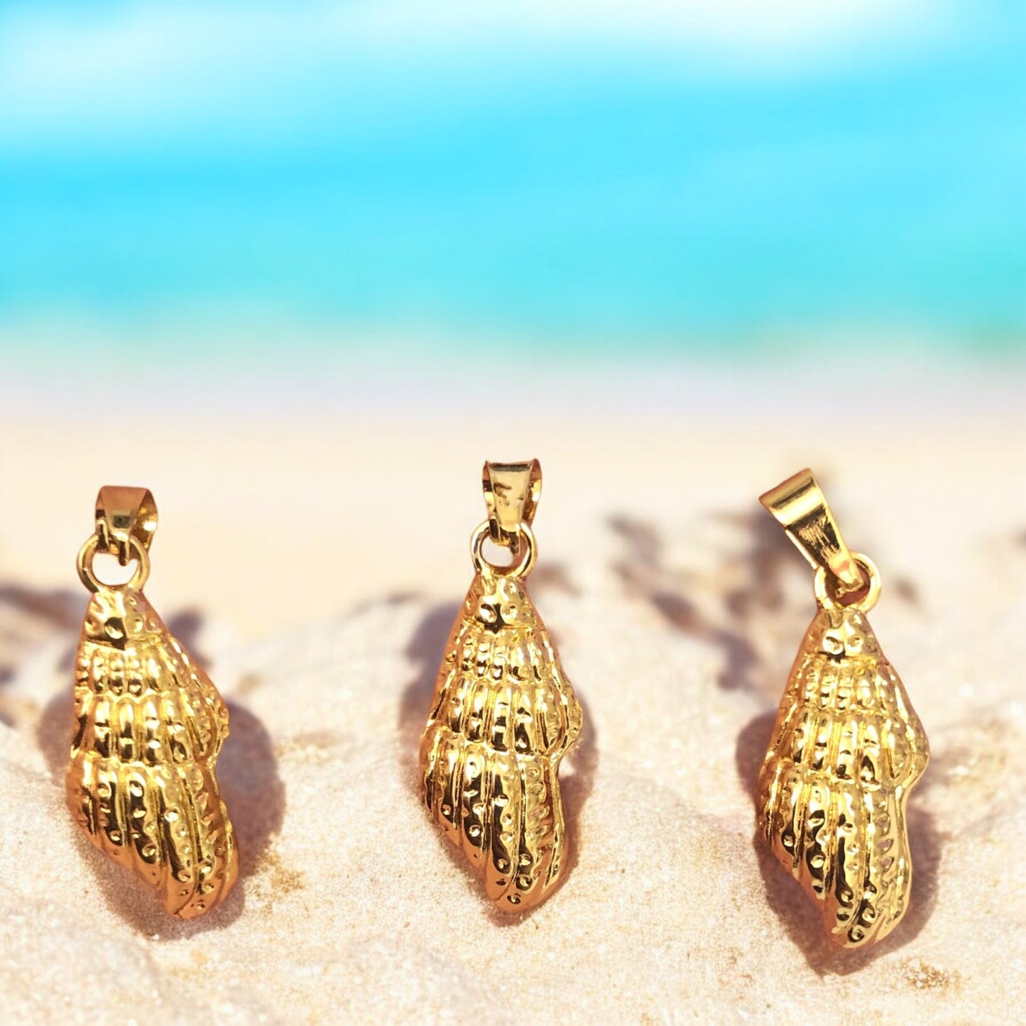 Sarı Çelik Deniz Minaresi Kolye Ucu