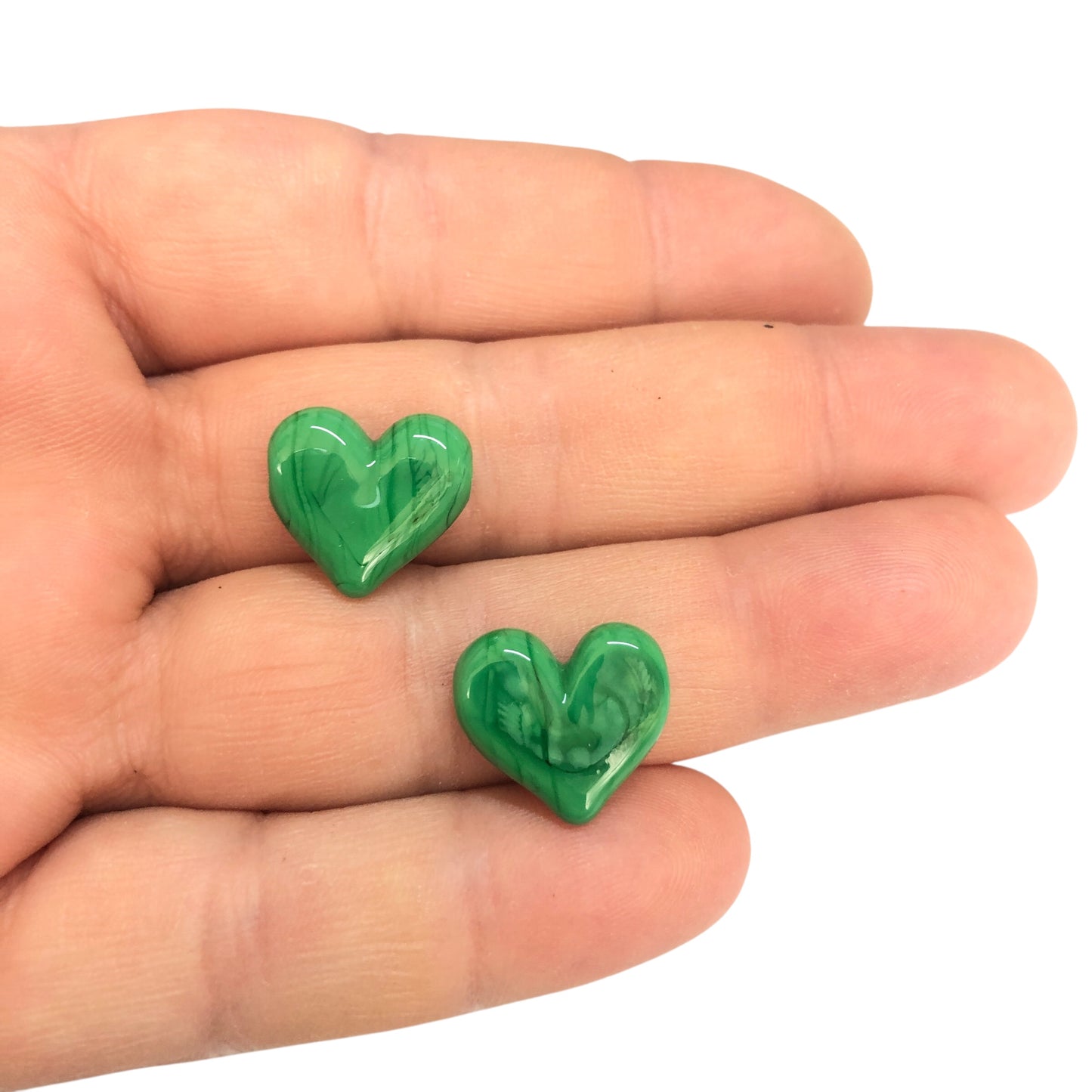 Murano Cam Kalp - Yeşil
