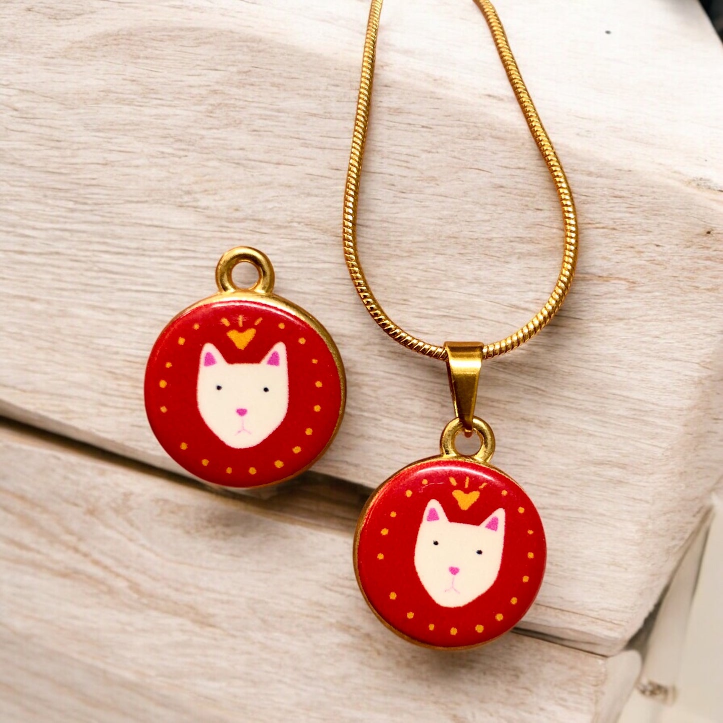 Gold Plated Zircon Stone T Lock -1