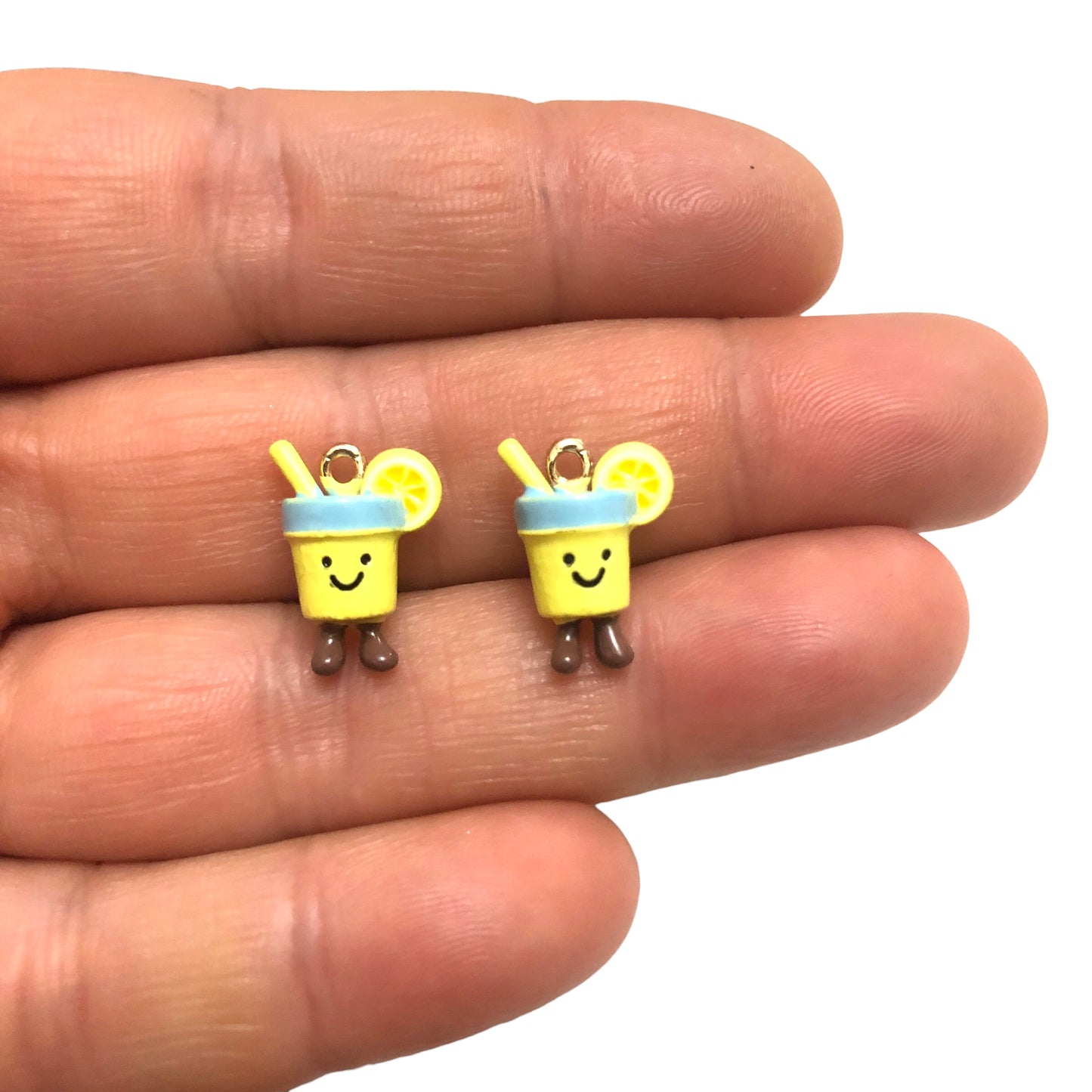 Altın Kaplama Üç boyutlu Sarı Limonata Sallantı