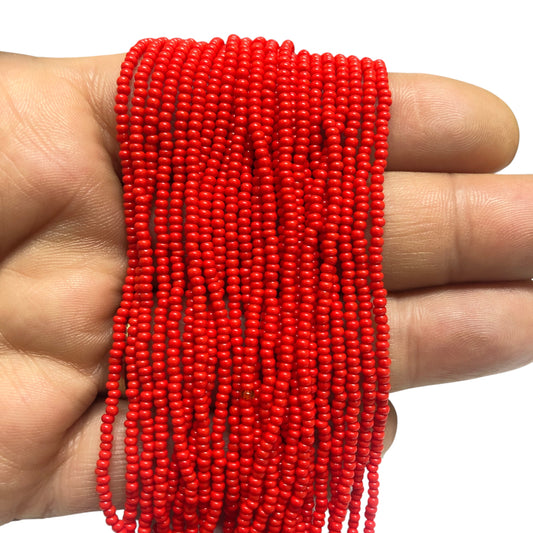 Preciosa Dizi Sand Beads 11/0 -93170-Opaque Red