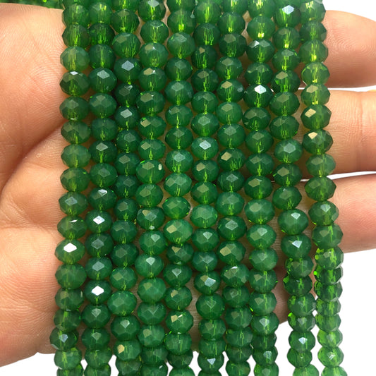Çin Kristali 6mm - 34 - Buzlu Yeşil