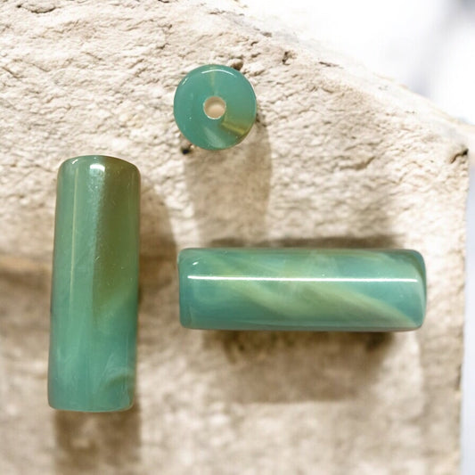 A Kalite Akrilik Silindir -8x25mm- Ebruli Mint