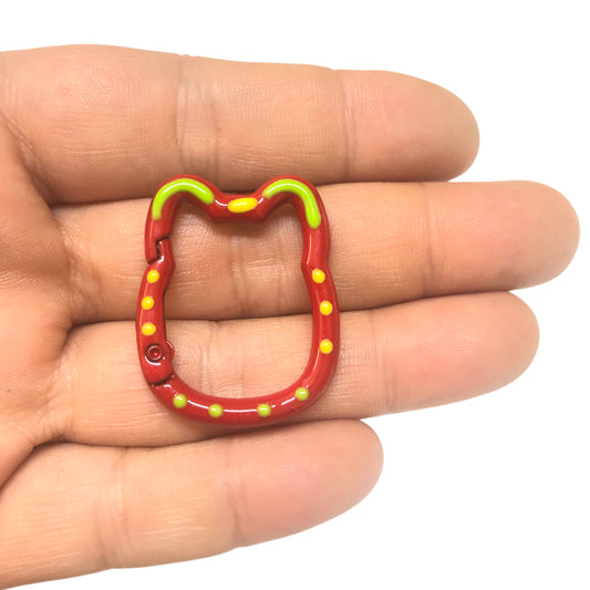 Mineli Kedi Anahtarlık Aparatı -1  - Kırmızı