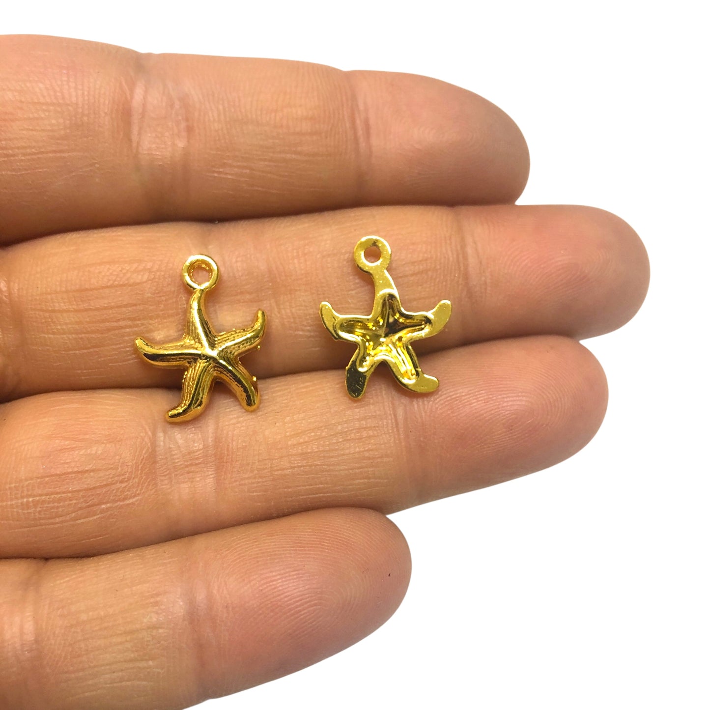 Altın Kaplama Sallantı Deniz Yıldızı - 17 mm