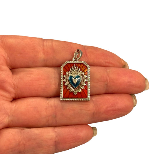 Çelik Tarot Kolye Ucu 'Sacred Hearth Flame''