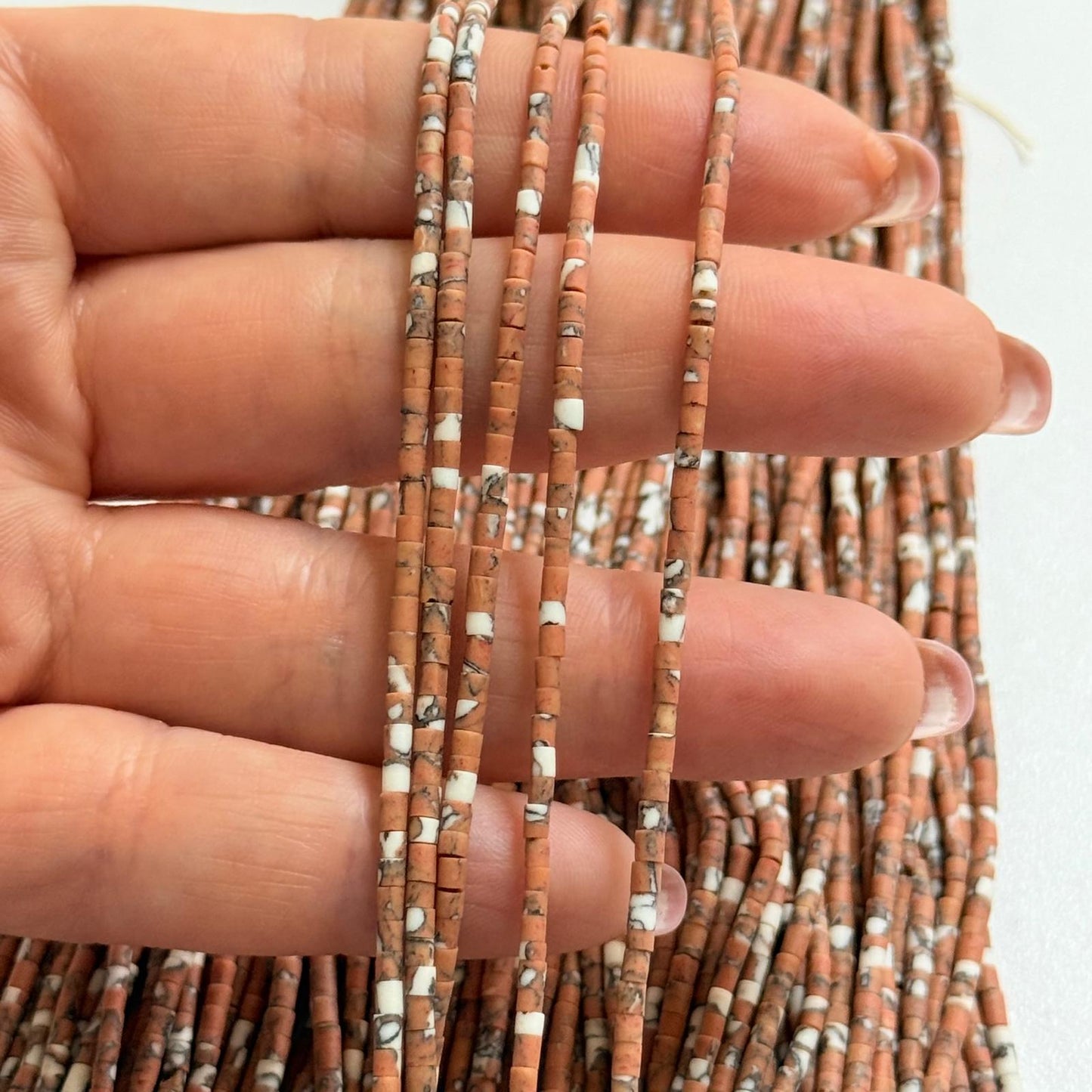 Afgan Boncuk - Damarlı Kahve -22