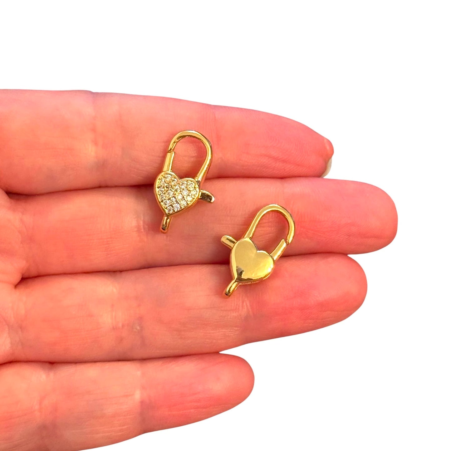 Gold Plated Zircon Stone T Lock -1