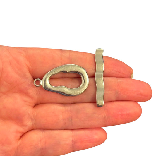 316L Paslanmaz Çelik,Şekilsiz T- Kilit , 33,5 x 20mm
