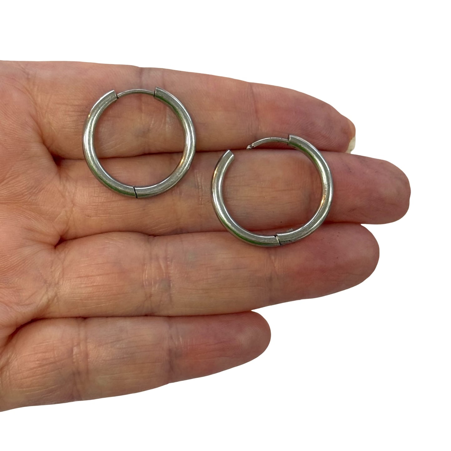 316 L Paslanmaz  Çelik Tombul Halka Küpe Aparatı- 20mm
