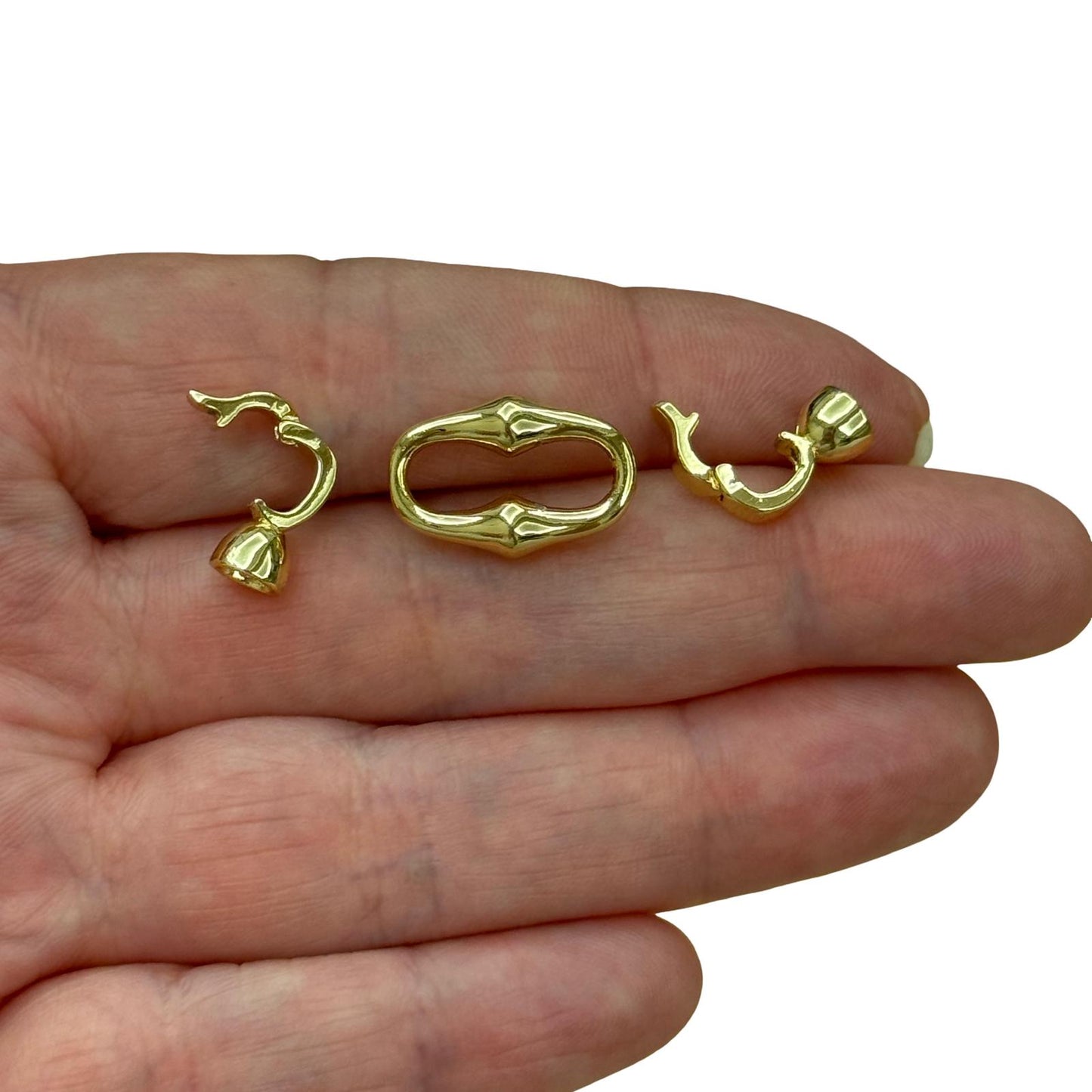 Gold Plated Enamel Strawberry Shaking Attachment - Neon Green