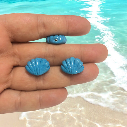 Murano Cam İstiridye Mavi