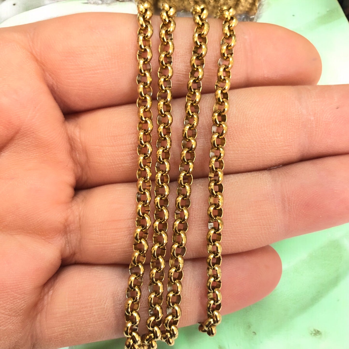 Sarı Çelik 4mm Doc Zincir