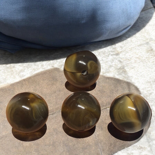 A Kalite Akrilik 18mm Top- Ebruli Kahverengi