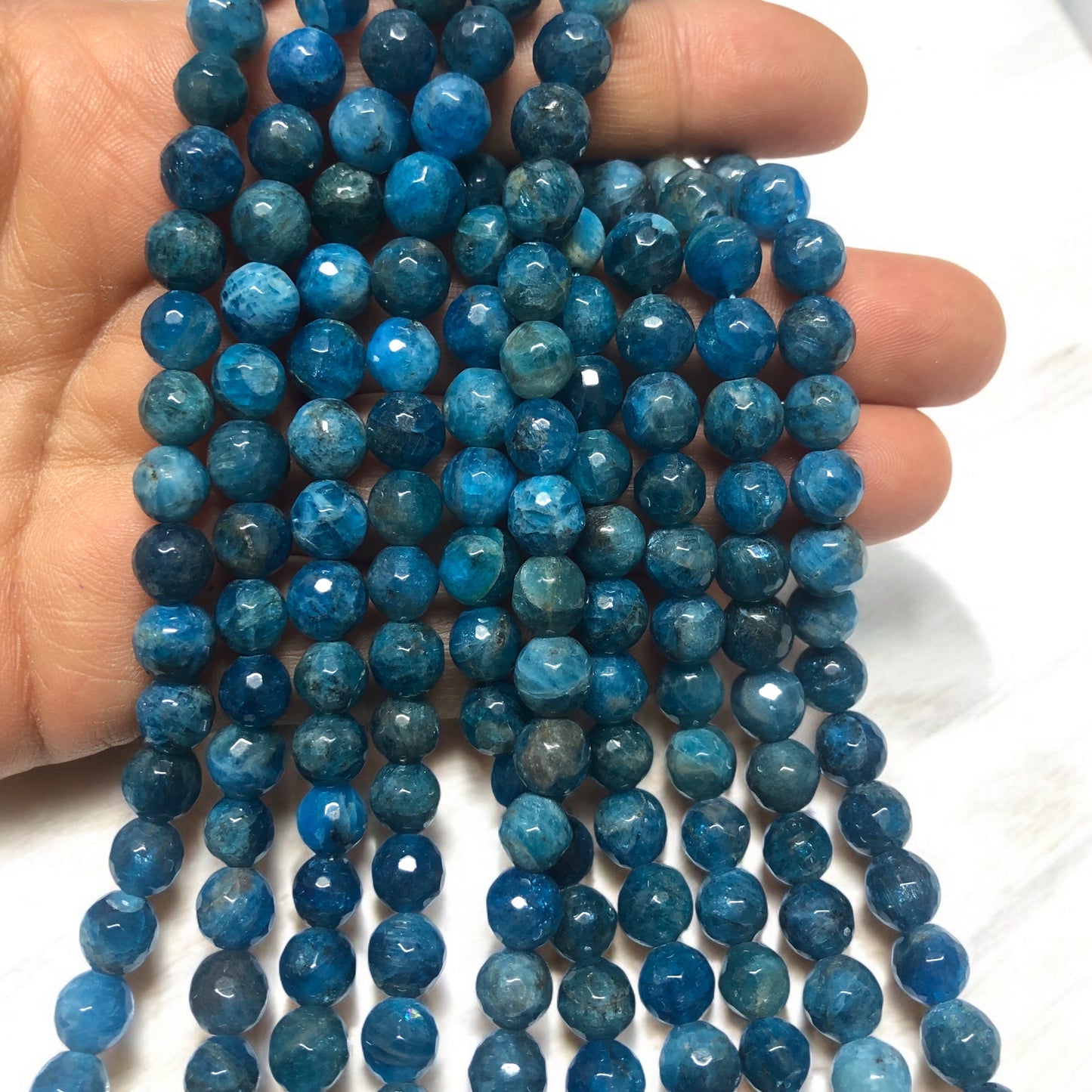 Faset Kesim Apatit Taşı  - 8 mm