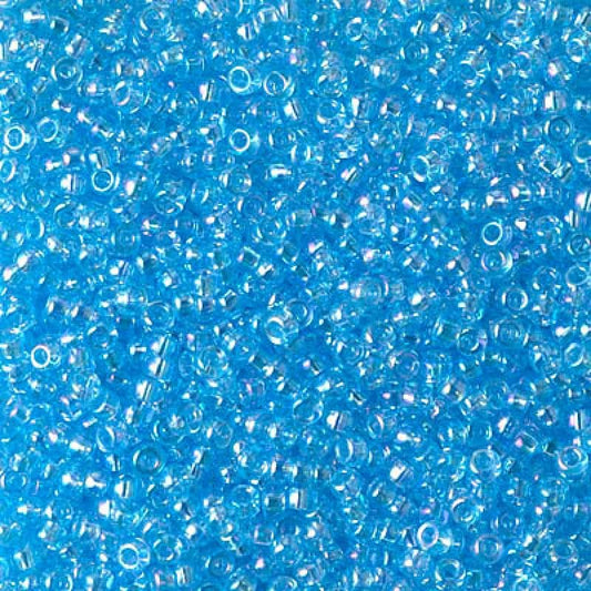 Miyuki Beads, MiyukiRoundBeads 6/0- 0260 Transparent Aqua AB