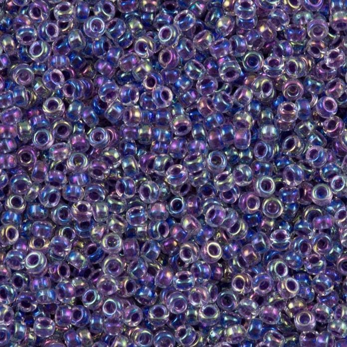 Miyuki Beads, MiyukiRoundBeads 6/0-0274 Amethyst gefüttertes Kristall
